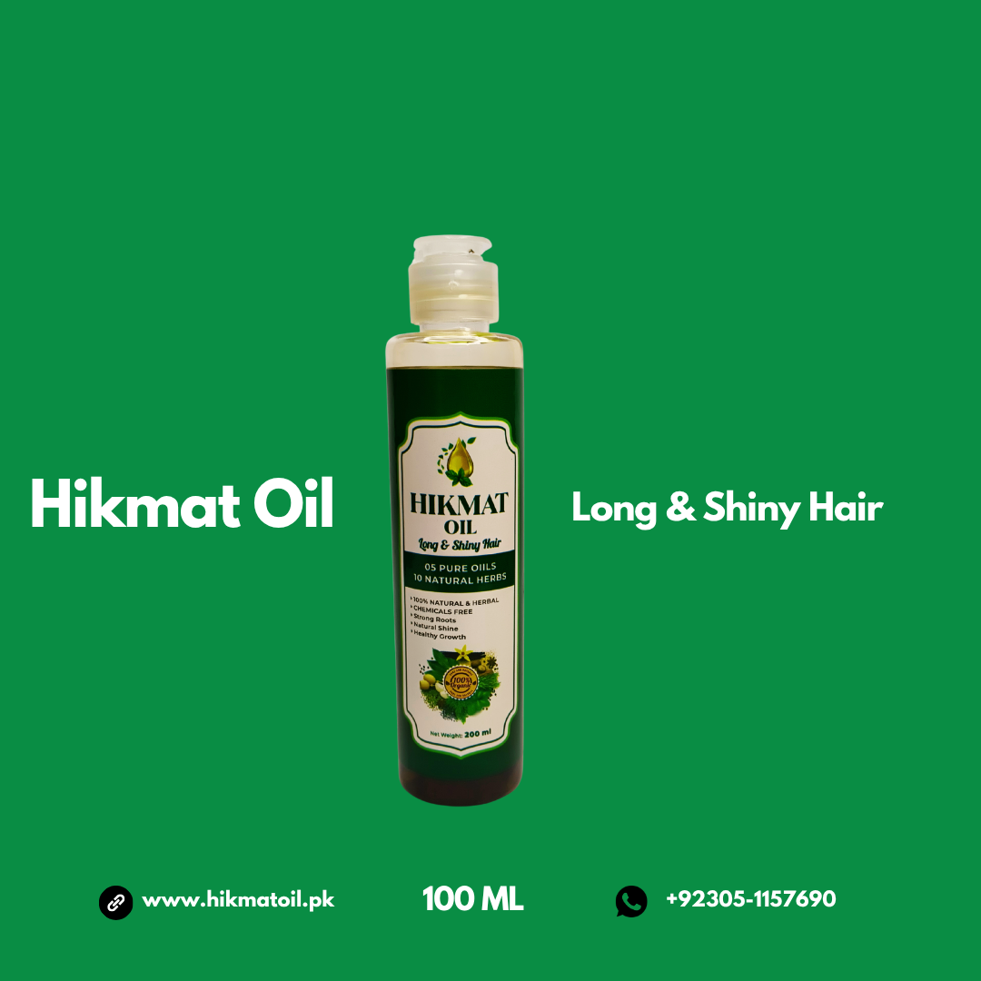 Hikmat Oil Long & Shiny Hair 100ML - Hikmat Oil
